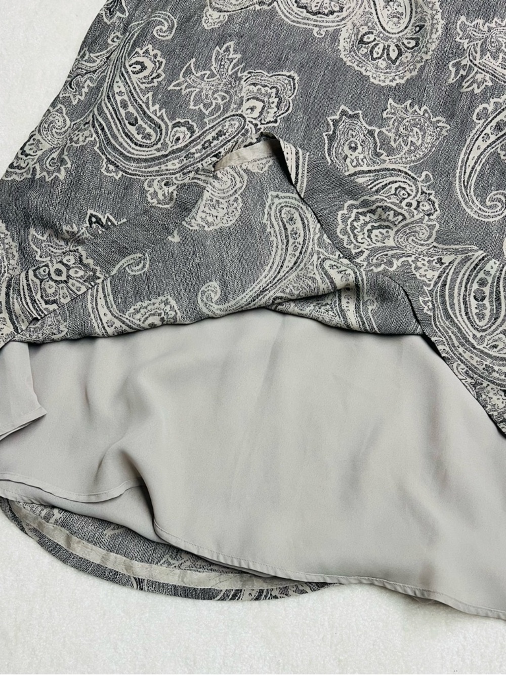 NWT Jones New York  Silk Lined Paisley Maxi Skirt Size 14W - Picture 9 of 11